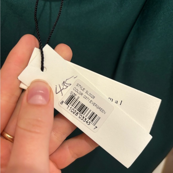 NWT Fleur du Mal Cowl Neck Slip Dress Evergreen Size S - Picture 5 of 5